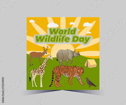 World wide life day post design