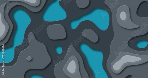 Grey and blue colored Abstract liquid ripple topology gradient background. marble mix of colors and alcohol ink topography animation. topography style fluid morphing gradient background animation. photo
