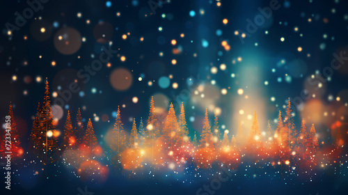 Featuring stunning soft bokeh lights and shiny elements. Abstract festive and new year background