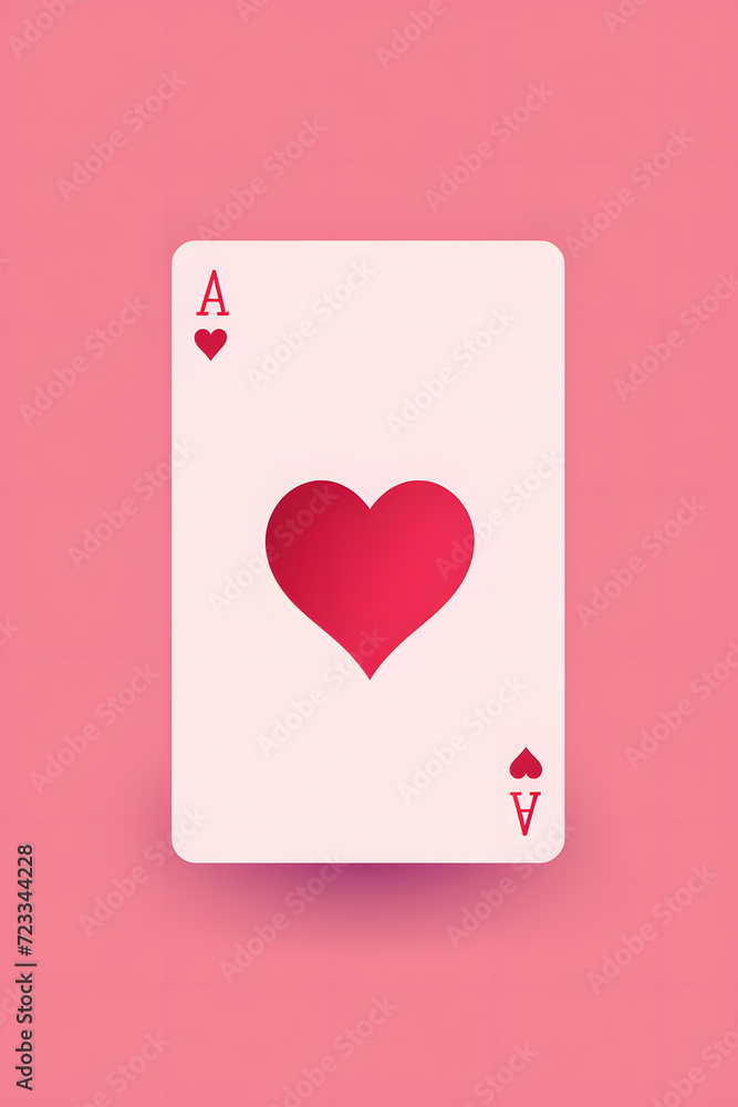 a card with a heart on it