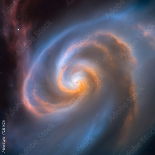 spiral galaxy in space