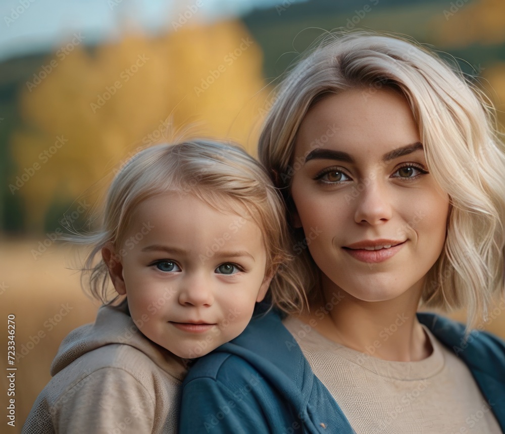 Heartfelt Smiles: A Beautiful Mother and Son Duo Radiating Love and Joy Heartfelt Smiles: A Beautiful Mother and Son Duo Radiating Love and Joy
