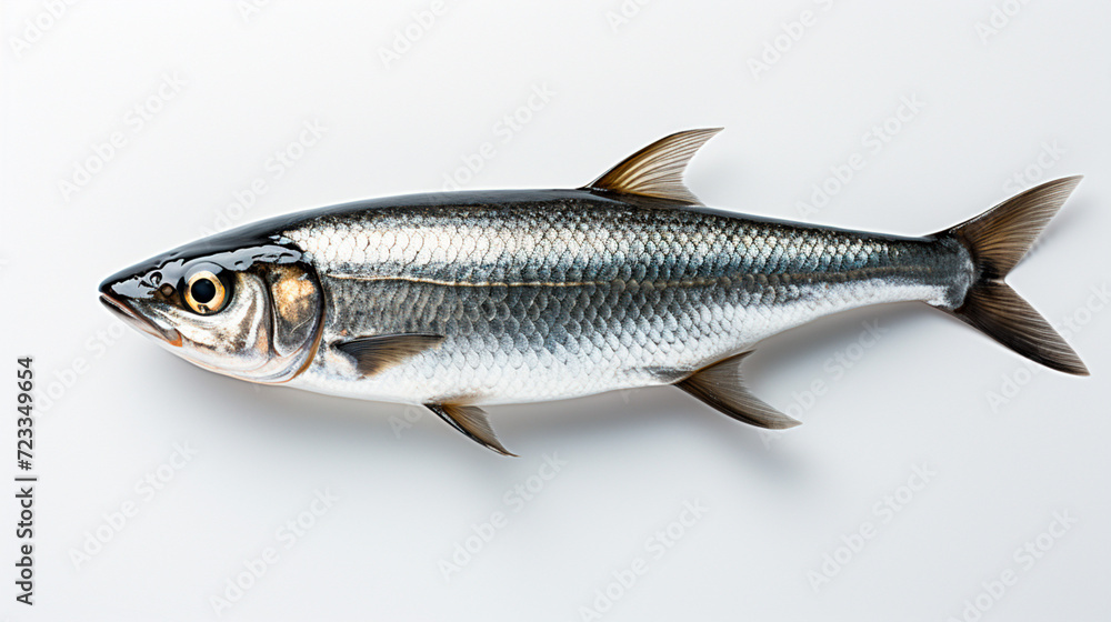 Naklejka premium fish on white background