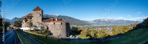 VADUZ, LIECHTENSTEIN - SEPTEMBER 28, 2023 - Vaduz Castle, official residence of the Prince of Liechtenstein