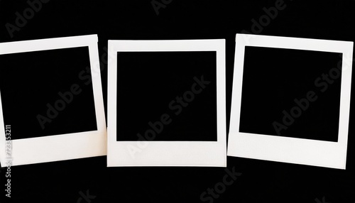 png instant polaroid photo frame isolated