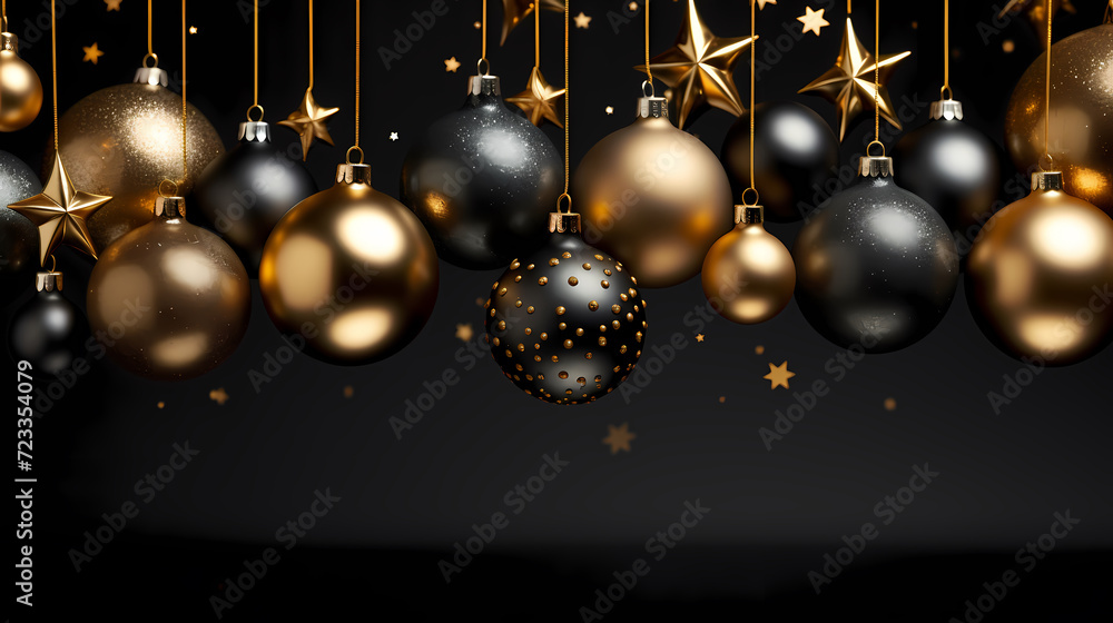 Luxurious Christmas balls on glowing bokeh background, Christmas and New Year minimalistic background Luxurious Christmas balls on glowing bokeh background, Christmas and New Year minimalistic background
