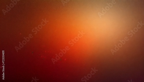 red orange glowing sphere grainy gradient background soft blurred light on dark backdrop abstract banner design