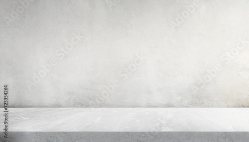 close up retro plain white color concrete wall or grey colour countertop background texture cement stone work photo