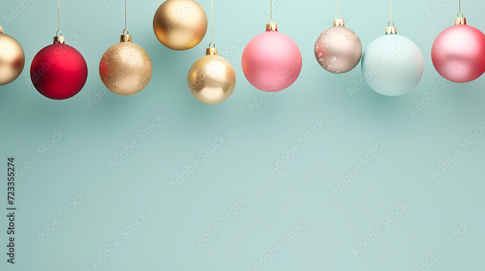 Luxurious Christmas balls on glowing bokeh background, Christmas and New Year minimalistic background Luxurious Christmas balls on glowing bokeh background, Christmas and New Year minimalistic background