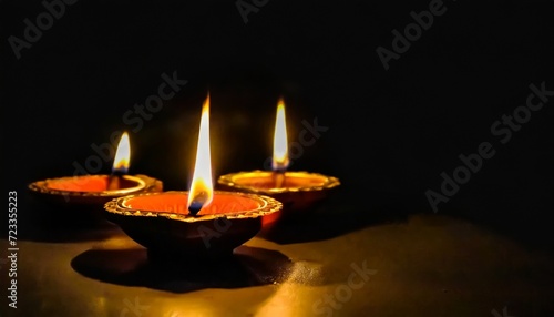 diwali oil lights background on night backgound indian deepavali festival of lights colorful diwali candle lights background indian traditional diya oil lights background