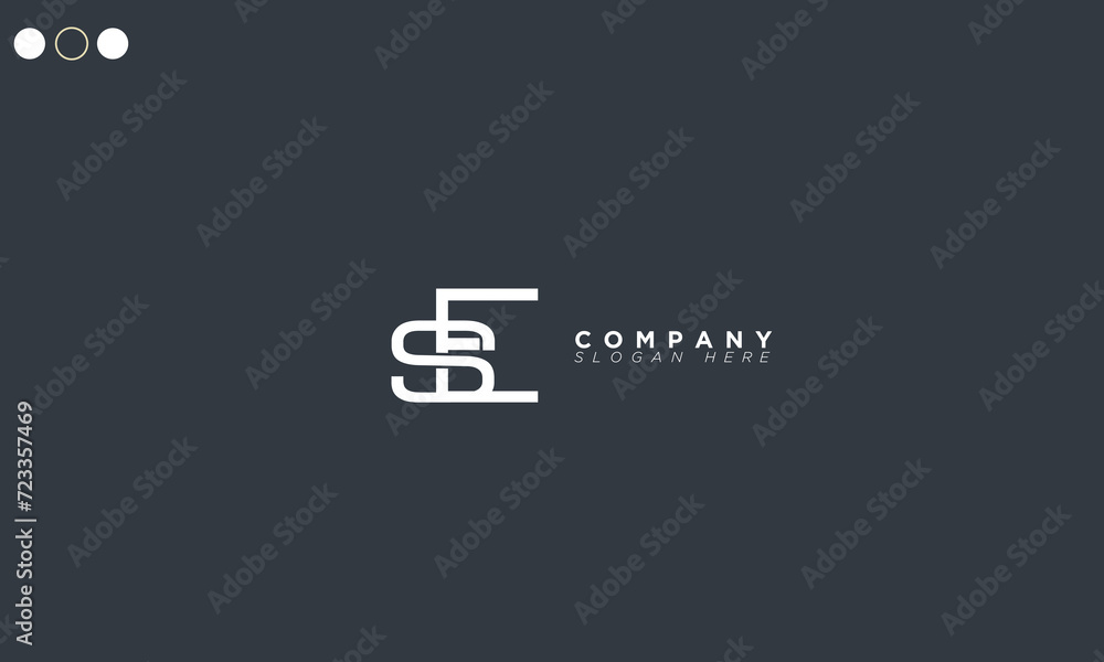 SE Alphabet letters Initials Monogram logo ES, S and E SE Alphabet letters Initials Monogram logo ES, S and E