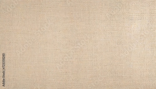 jute hessian sackcloth canvas woven texture pattern background in light beige cream brown color blank empty