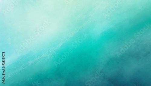 abstract art teal blue green gradient paint background with liquid fluid grunge texture in concept winter ocean