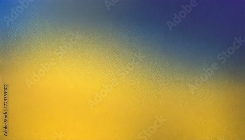 abstract grainy banner background yellow blue color flow grainy wave dark noise texture cover poster design copy space