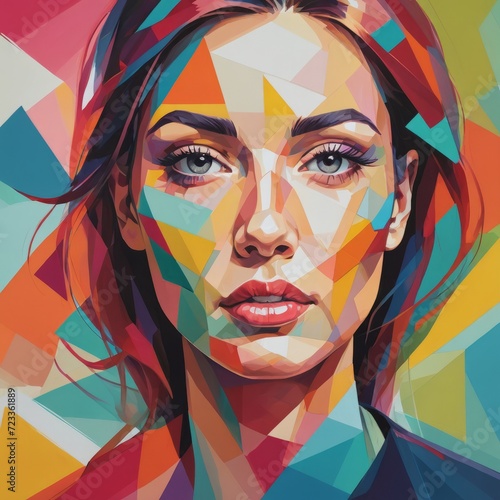 Abstract Vision: Geometric Portraiture © Marouani Mohamed