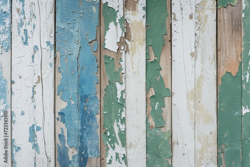 Cracked paint on old wooden texture background