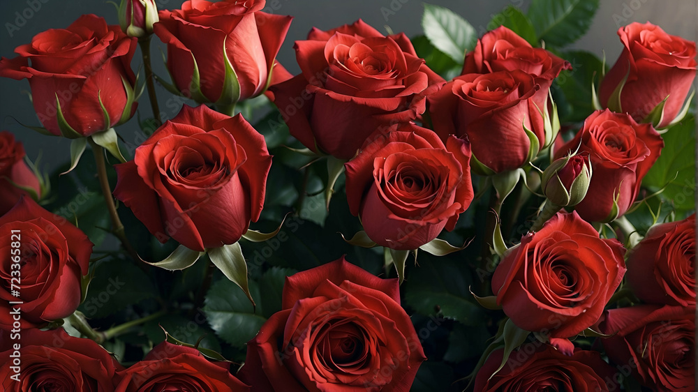 Luxurious Comfort with a Bouquet of Red Roses Luxurious Comfort with a Bouquet of Red Roses
