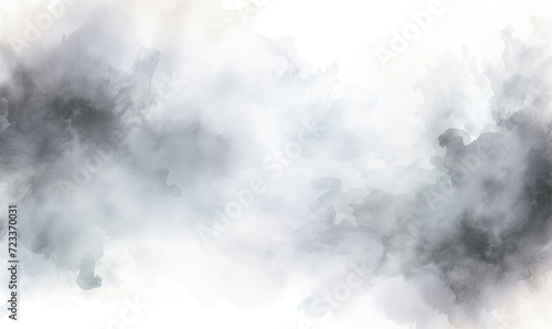 Delicate watercolor background in gray. Watercolor wallpaper. Smoke texture. Pastel colors. Ai generated