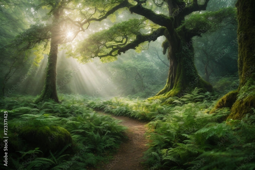 Fototapeta premium morning in the woods