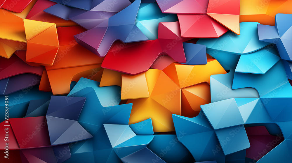 Obraz premium abstract geometric shapes background