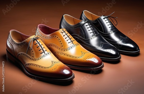 pair of classic man shoes