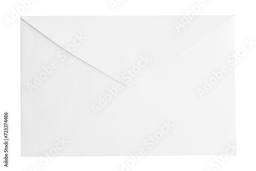 White envelope on empty background