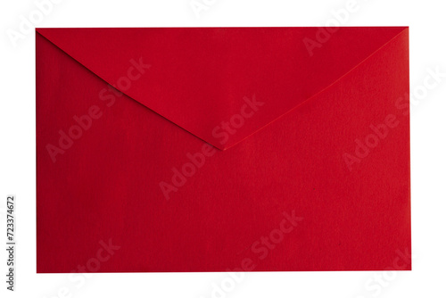 red envelope on a blank background.