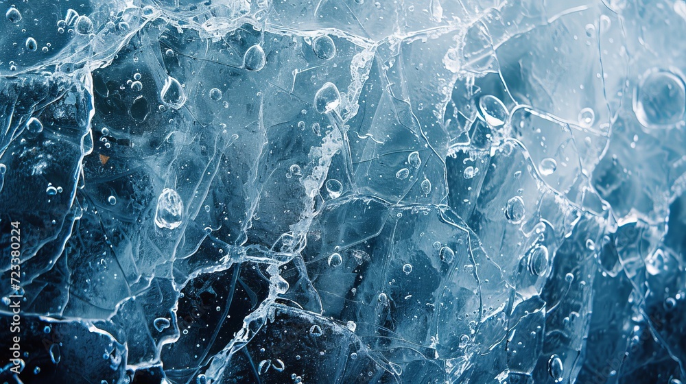 Crystalline Ice Textures Captured in Macro Photography Crystalline Ice Textures Captured in Macro Photography