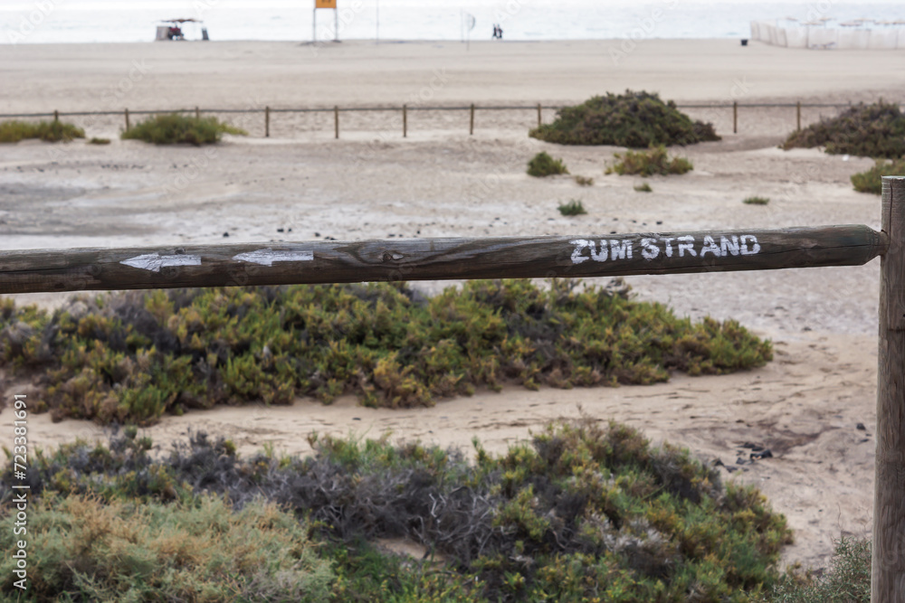 Obraz premium Zum Strand