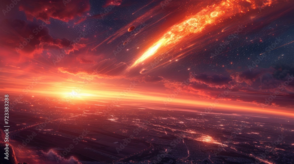 News coverage of a recent meteorite impact, with reports on damages, recovery efforts, and scientific findings News coverage of a recent meteorite impact, with reports on damages, recovery efforts, and scientific findings