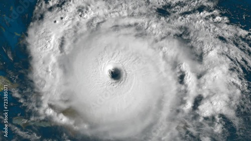 A fictional hurricane background animation. Hurricane image courtesy of NOAA.GOV. photo