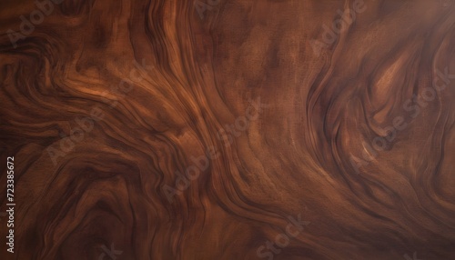Varnished mahogany wood macro close-up 