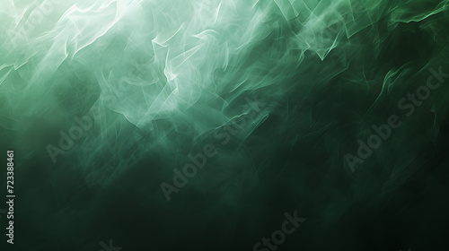 Abstract smoke on green background