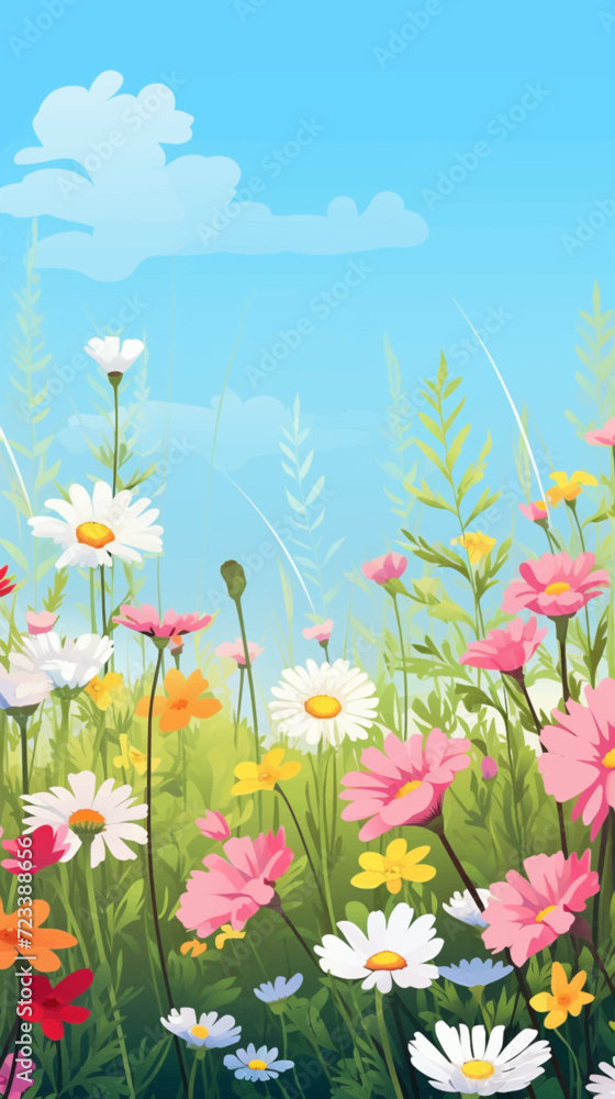flowers and sky flowers and sky