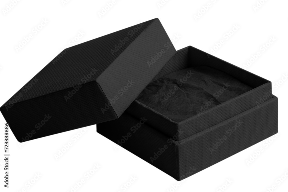 Empty black box on an empty background Empty black box on an empty background