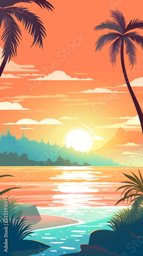 beach sunset
