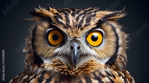 An owl turning its head 