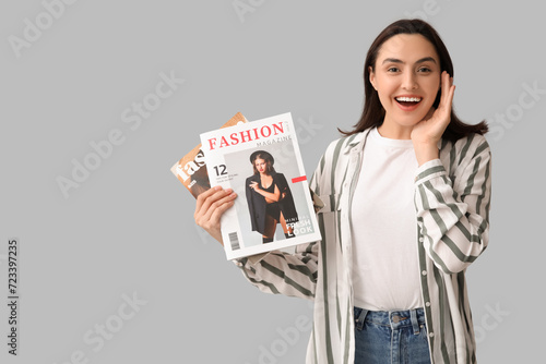 Young woman with fashion ma...