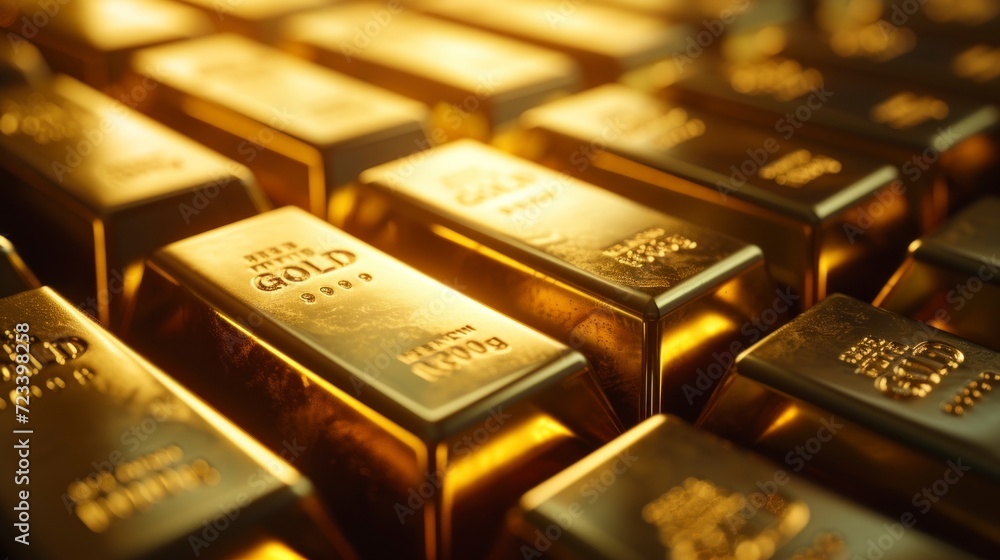 gold bar in a large reserve gold bar in a large reserve