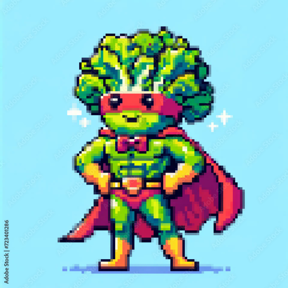 Pixel art vector illustration of a Super Salad Pixel art vector illustration of a Super Salad