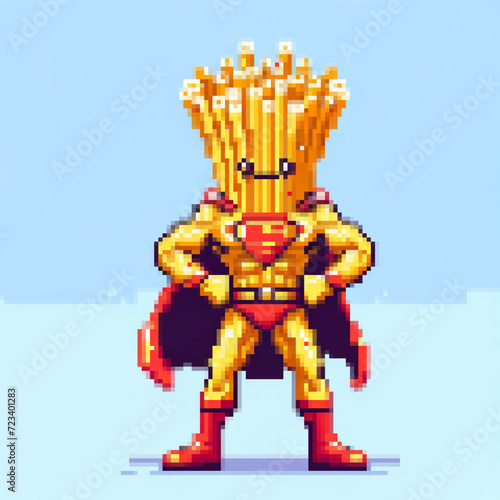 Pixel art illustration of a Super Pasta