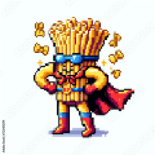 Pixel art illustration of a Super Pasta