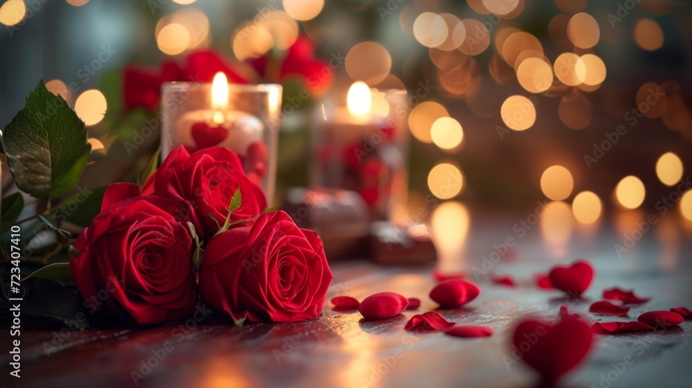 candles and roses candles and roses
