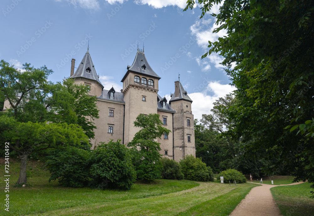 Summer view of Gołuchów Castle (Zamek w Gołuchowie), Wielkopolska, Poland