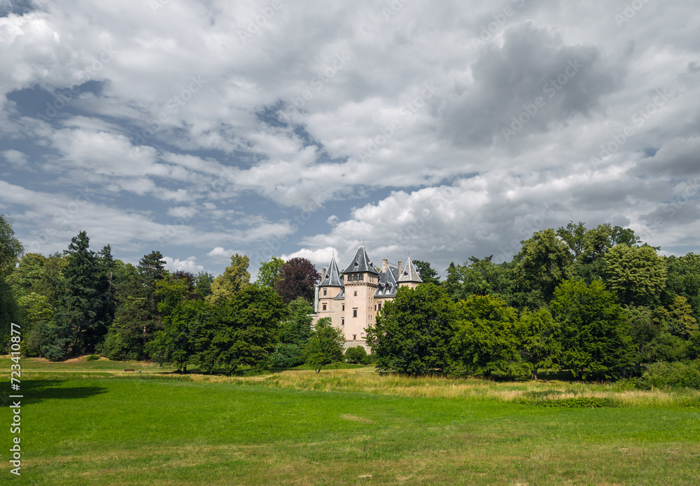 Summer view of Gołuchów Castle (Zamek w Gołuchowie), Wielkopolska, Poland