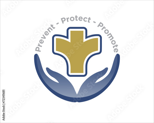hand care for public health protection logo designs