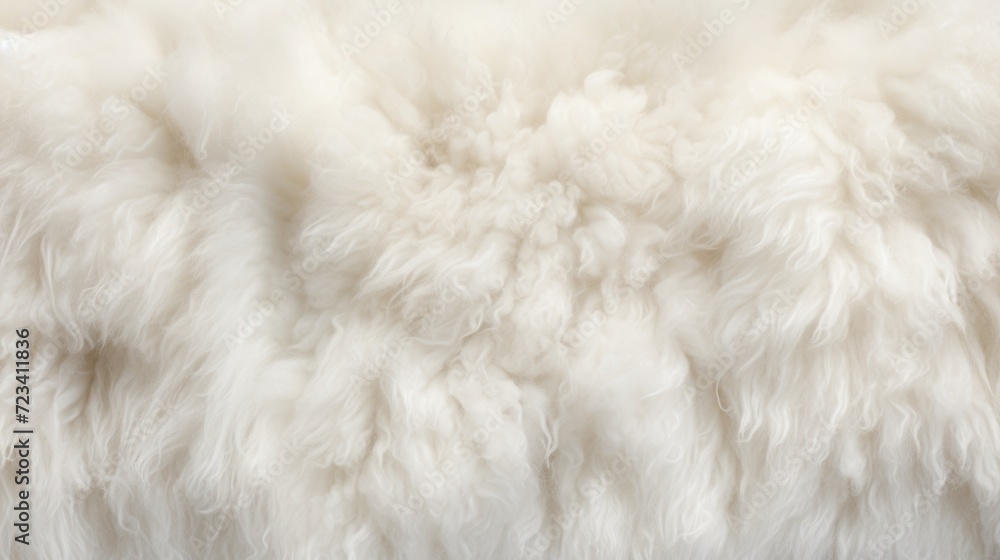 Closeup white sheep wool textured background Closeup white sheep wool textured background