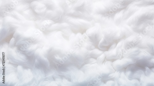 Closeup white cotton wool background