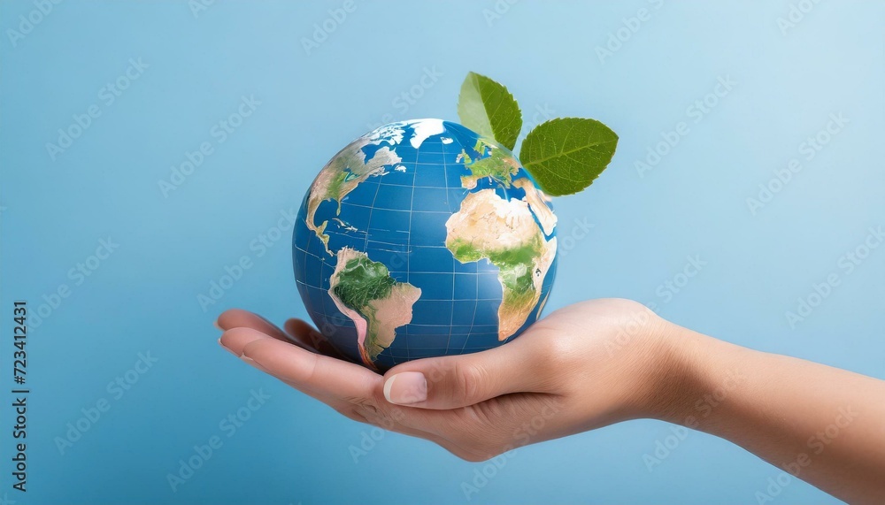 Concept of Sustainable development, eco friendly with hand and planet Earth globe. Concept of Sustainable development, eco friendly with hand and planet Earth globe.