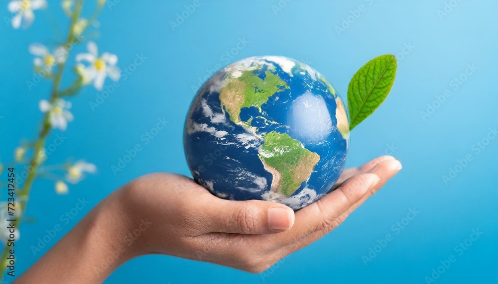 Concept of Sustainable development, eco friendly with hand and planet Earth globe. Concept of Sustainable development, eco friendly with hand and planet Earth globe.